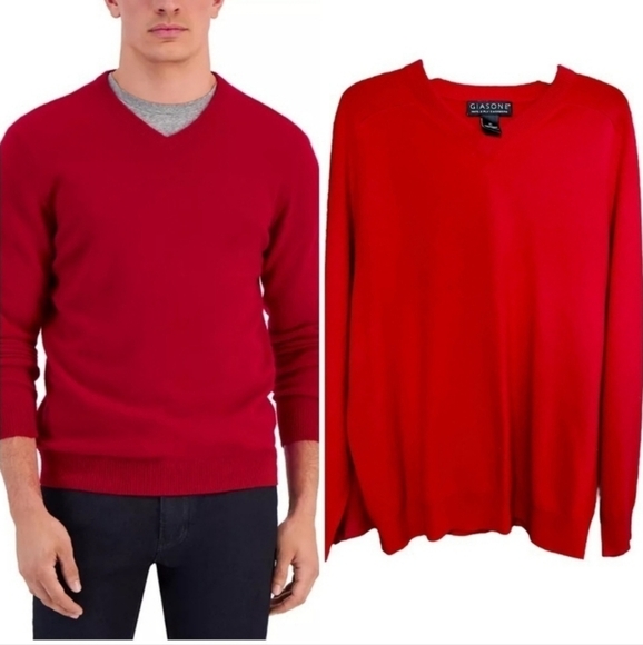 100% Cashmere 2 Ply Mens Soft Sweater - Picture 1 of 7